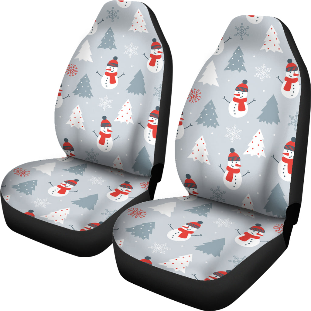 Snowman Print Design LKS302 Car Seat Covers