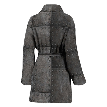 Armor Pattern Print Design 02 Women Bathrobe