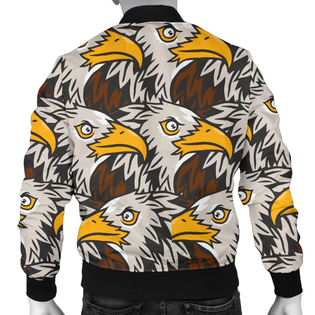 Eagles Head Pattern Men Bomber Jacket