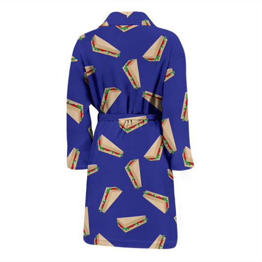 Sandwich Print Design LKS303 Men Bathrobe