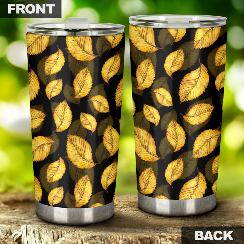Elm Leave Summer Print Pattern Tumbler