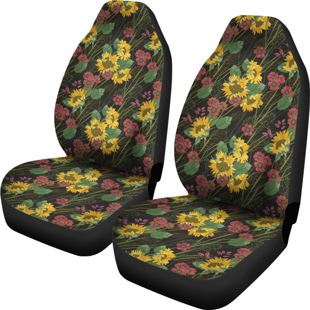 Sunflower Print Design LKS303 Car Seat Covers