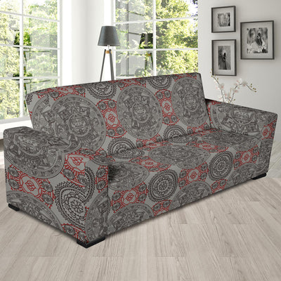 Calendar Aztec Pattern Print Design 04 Sofa Slipcover