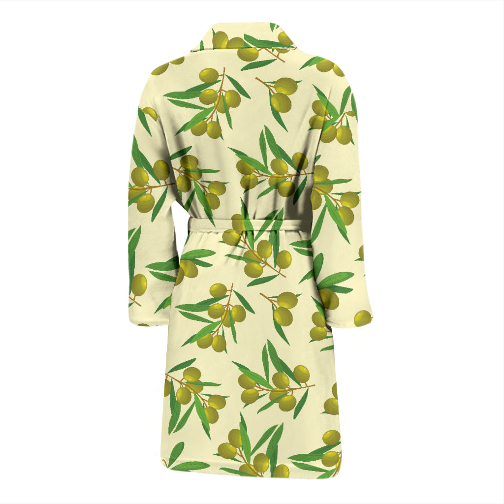 Olive Print Design LKS302 Men Bathrobe