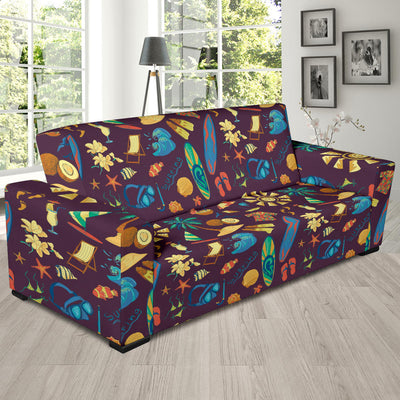 Aloha Hawaii Pattern Print Design 01 Sofa Slipcover