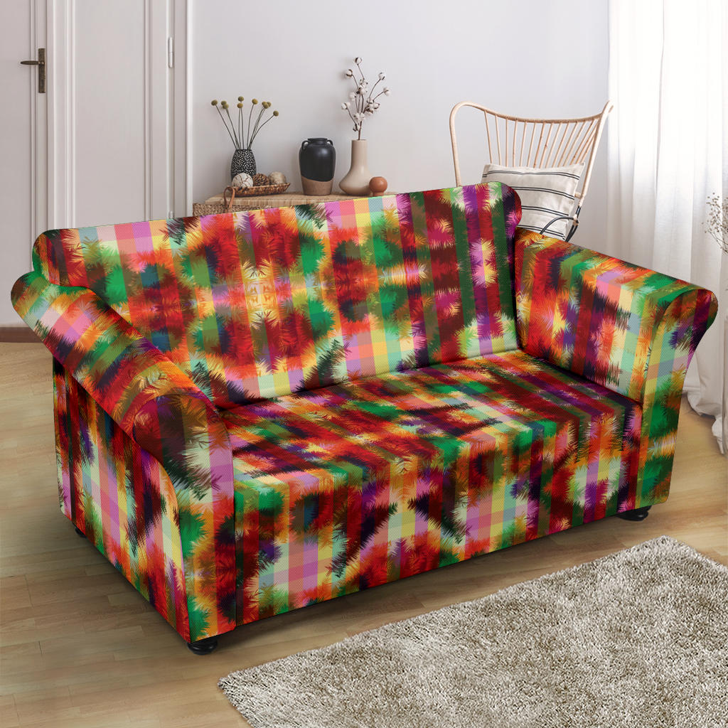 Tie Dye Print Design LKS301 Loveseat Couch Slipcover