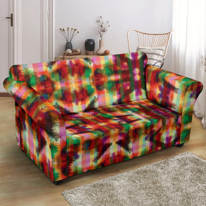 Tie Dye Print Design LKS301 Loveseat Couch Slipcover
