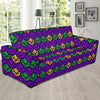 Mardi Gras Pattern Print Design 02 Sofa Slipcover