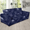 Jellyfish Pattern Print Design 05 Sofa Slipcover