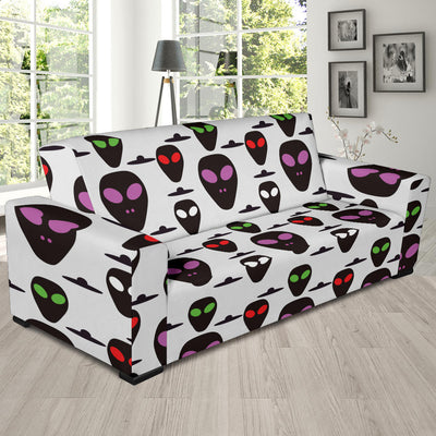 Alien Pattern Print Design 06 Sofa Slipcover