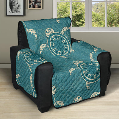 Sea Turtle Pattern Print Design T02 Recliner Cover Protector