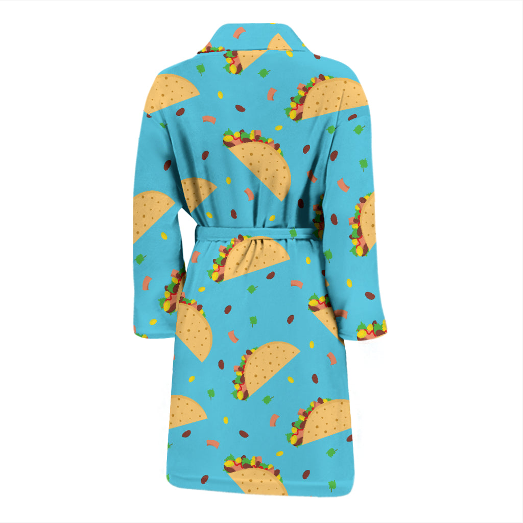 Taco Print Design LKS303 Men Bathrobe