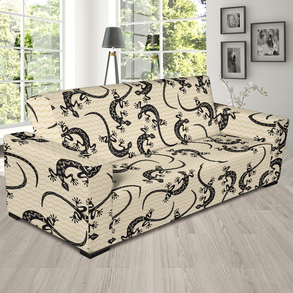 lizard Pattern Print Design 02 Sofa Slipcover