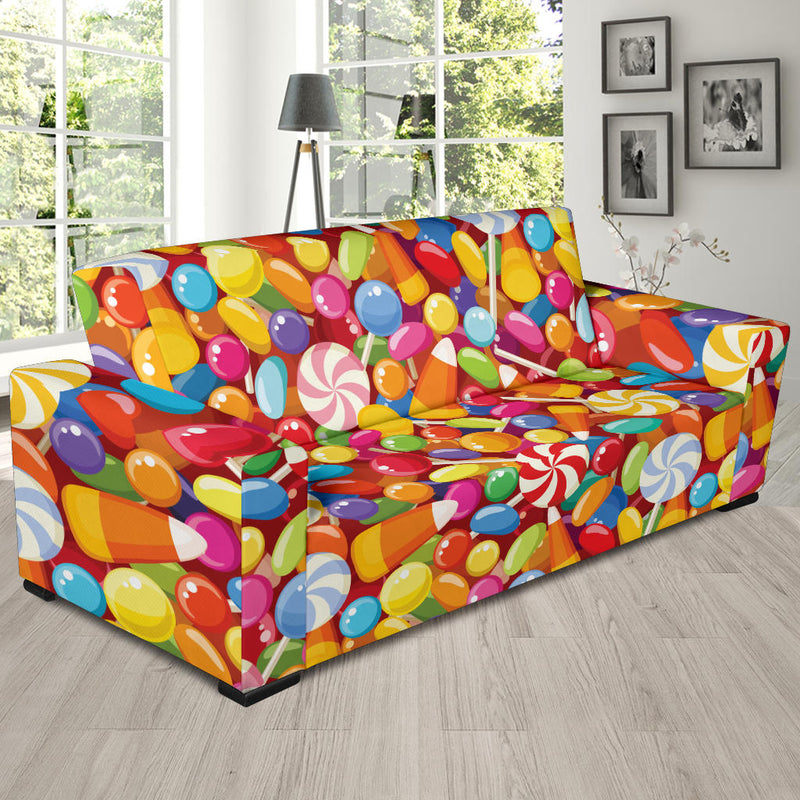 Candy Pattern Print Design 02 Sofa Slipcover