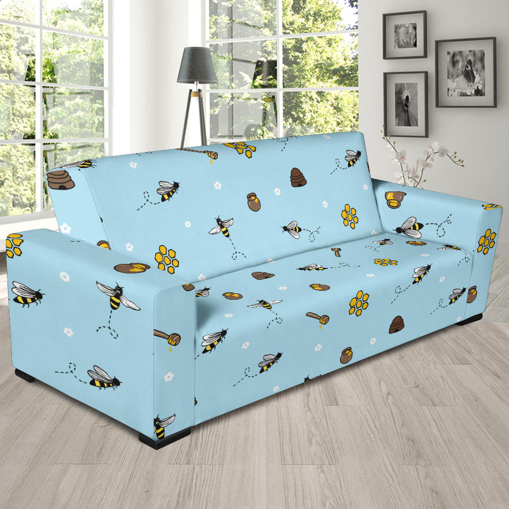 Honey Bee Print Design LKS307 Sofa Slipcover