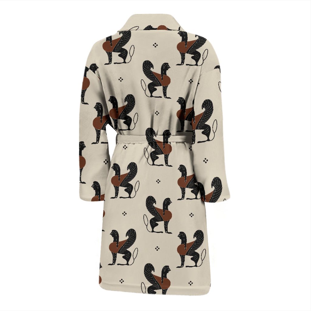 Ancient Greek Print Design LKS3010 Men Bathrobe