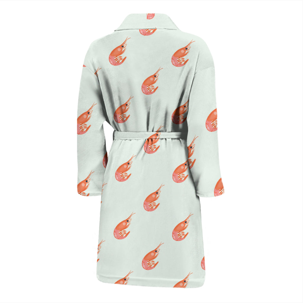 Shrimp Print Design LKS304 Men Bathrobe