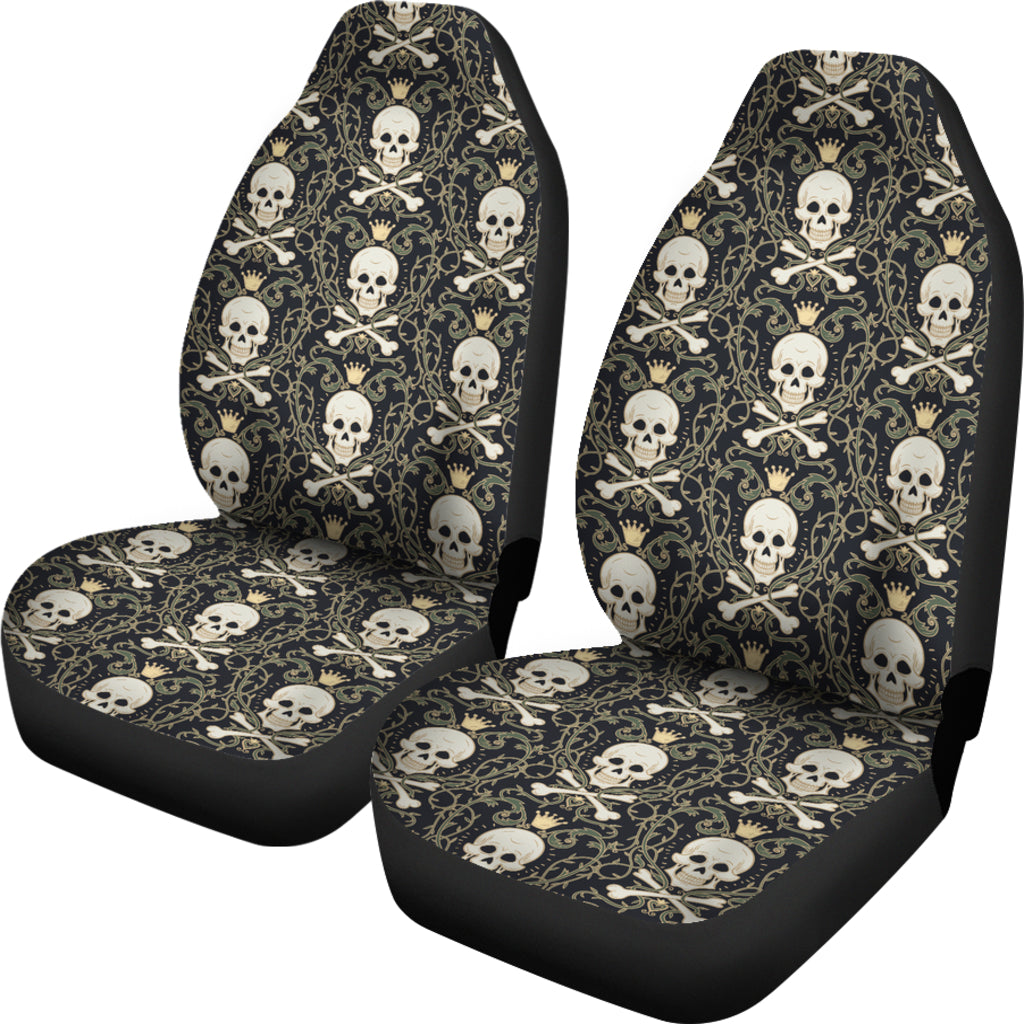 Skull King Print Design LKS307 Car Seat Covers