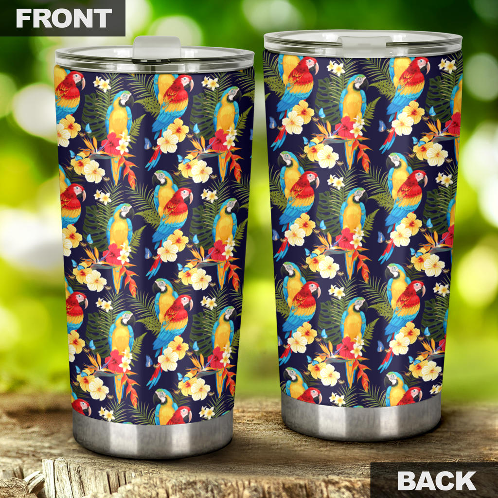 Parrot Themed Design Tumbler
