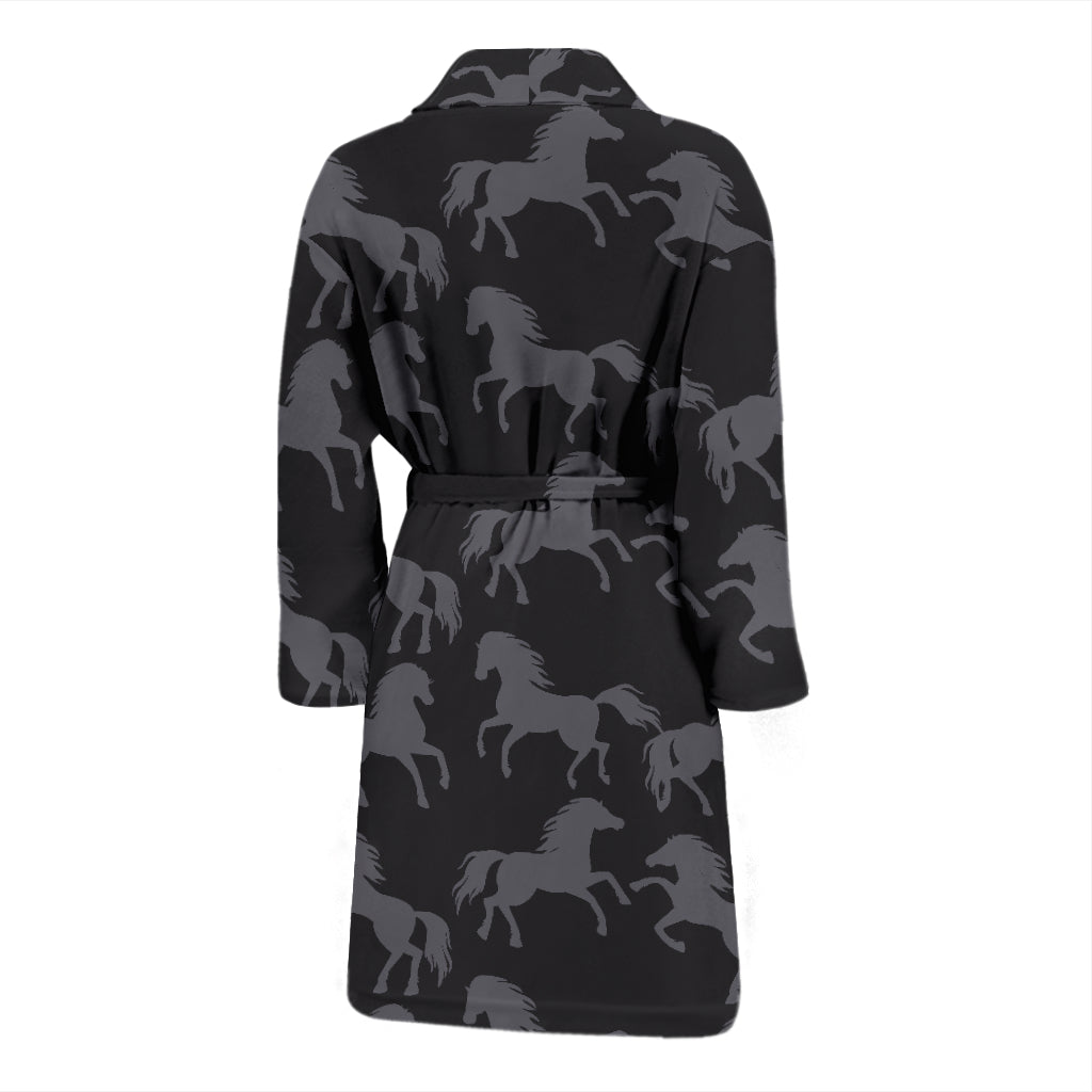 Horse Print Design LKS305 Men Bathrobe
