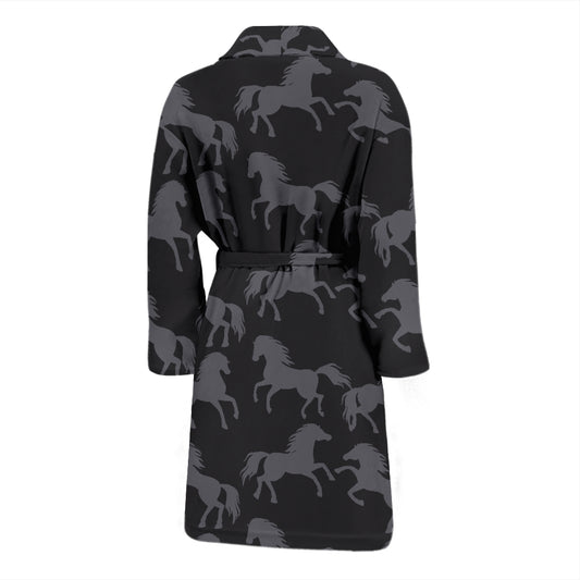 Horse Print Design LKS305 Men Bathrobe