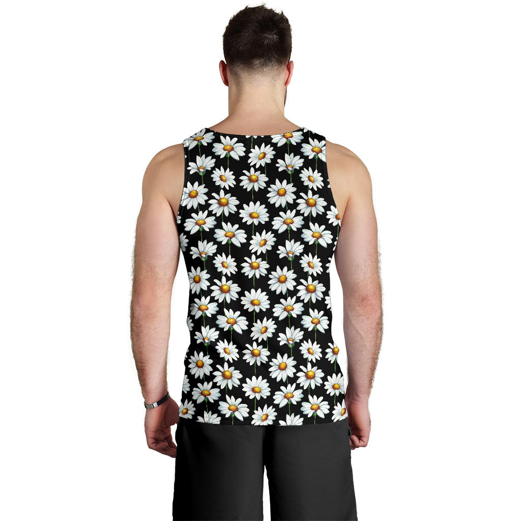 Daisy Print Pattern Men Tank Top
