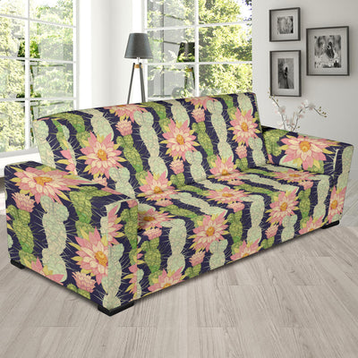 Cactus Pattern Print Design 01 Sofa Slipcover