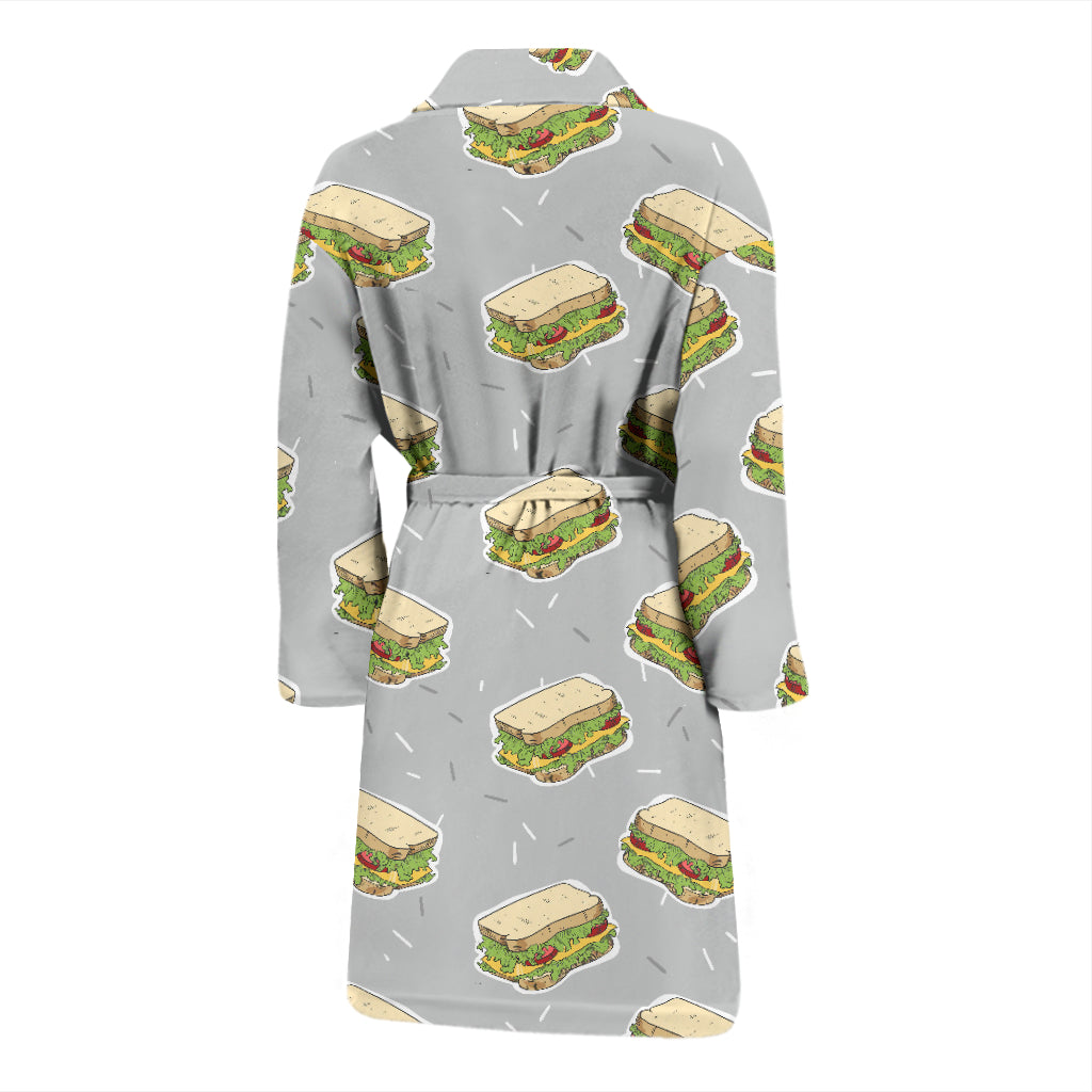 Sandwich Print Design LKS304 Men Bathrobe