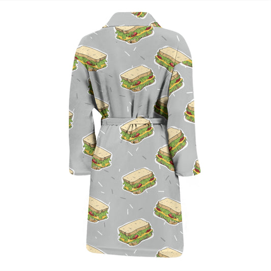 Sandwich Print Design LKS304 Men Bathrobe