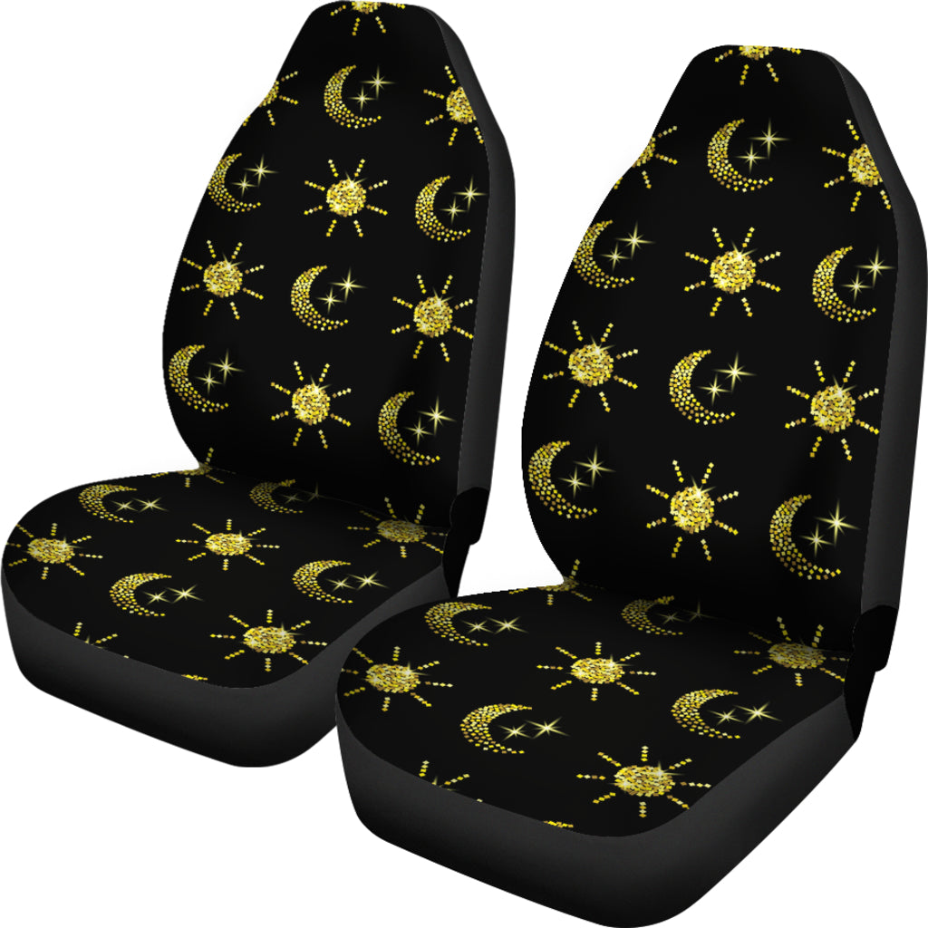 Sun Moon Print Design LKS304 Car Seat Covers