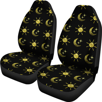 Sun Moon Print Design LKS304 Car Seat Covers