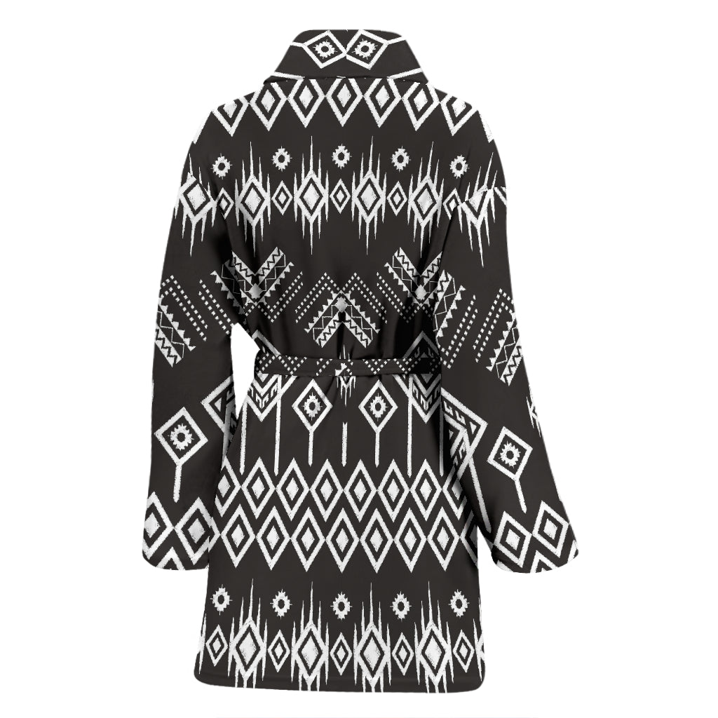 Tribal Pattern Print Design LKS304 Women Bathrobe