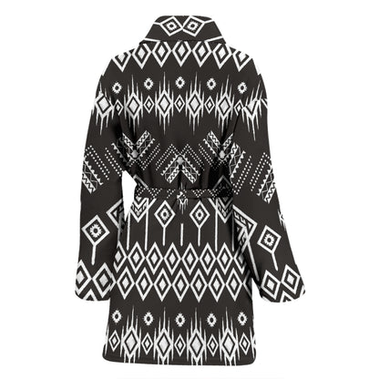Tribal Pattern Print Design LKS304 Women Bathrobe