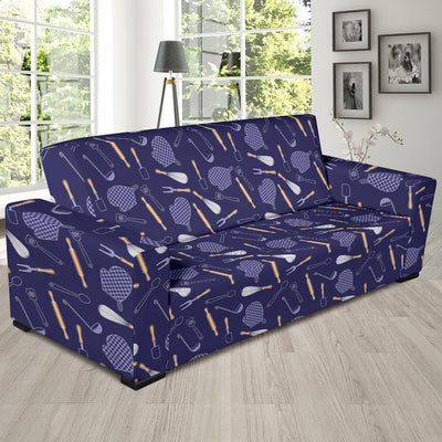 Cooking Kitchen Tools Pattern Print Design 04 Sofa Slipcover