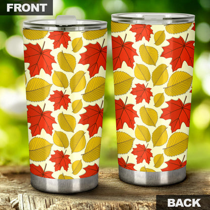 Elm Maple Leave Print Pattern Tumbler
