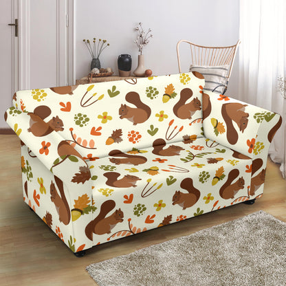 Squirrel Print Design LKS3010 Loveseat Couch Slipcover