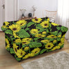 Sunflower Print Design LKS3010 Loveseat Couch Slipcover