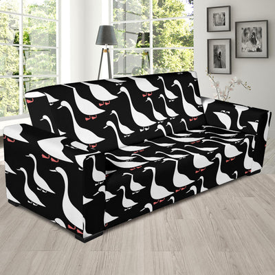 Goose Pattern Print Design 01 Sofa Slipcover