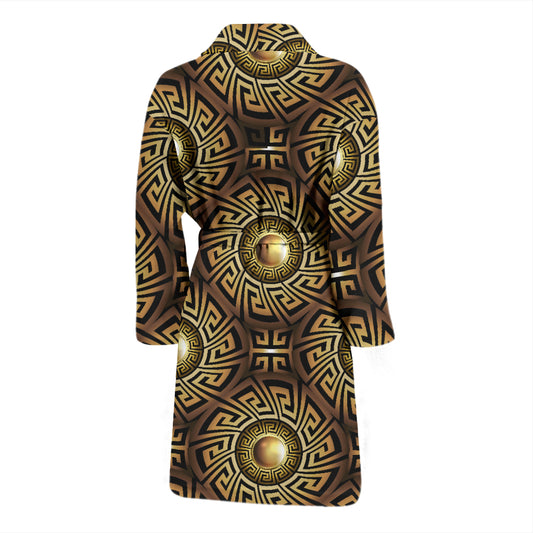 Ancient Greek Print Design LKS3012 Men Bathrobe