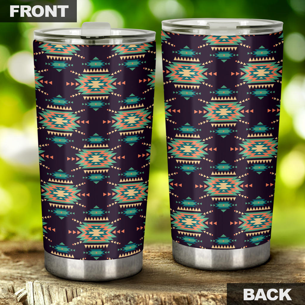 Navajo Geometric Style Print Pattern Tumbler
