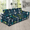 Anchor Pattern Print Design 03 Sofa Slipcover