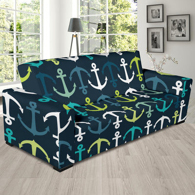 Anchor Pattern Print Design 03 Sofa Slipcover