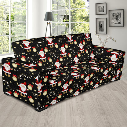 Santa Christmas Themed Print Design LKS307 Sofa Slipcover
