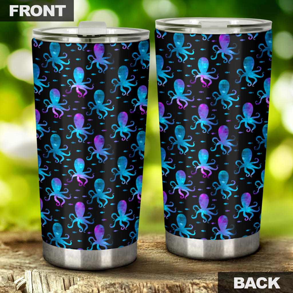 Octopus Blue Design Print Themed Tumbler