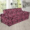 Cheetah Pink Pattern Print Design 01 Sofa Slipcover