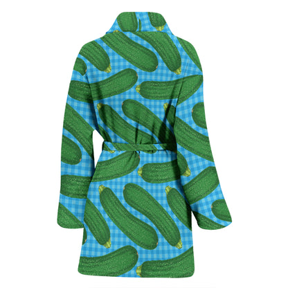 Zucchini Print Design LKS301 Women Bathrobe