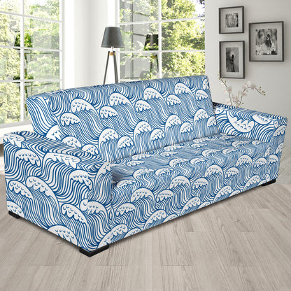 Wave Print Design LKS306 Sofa Slipcover
