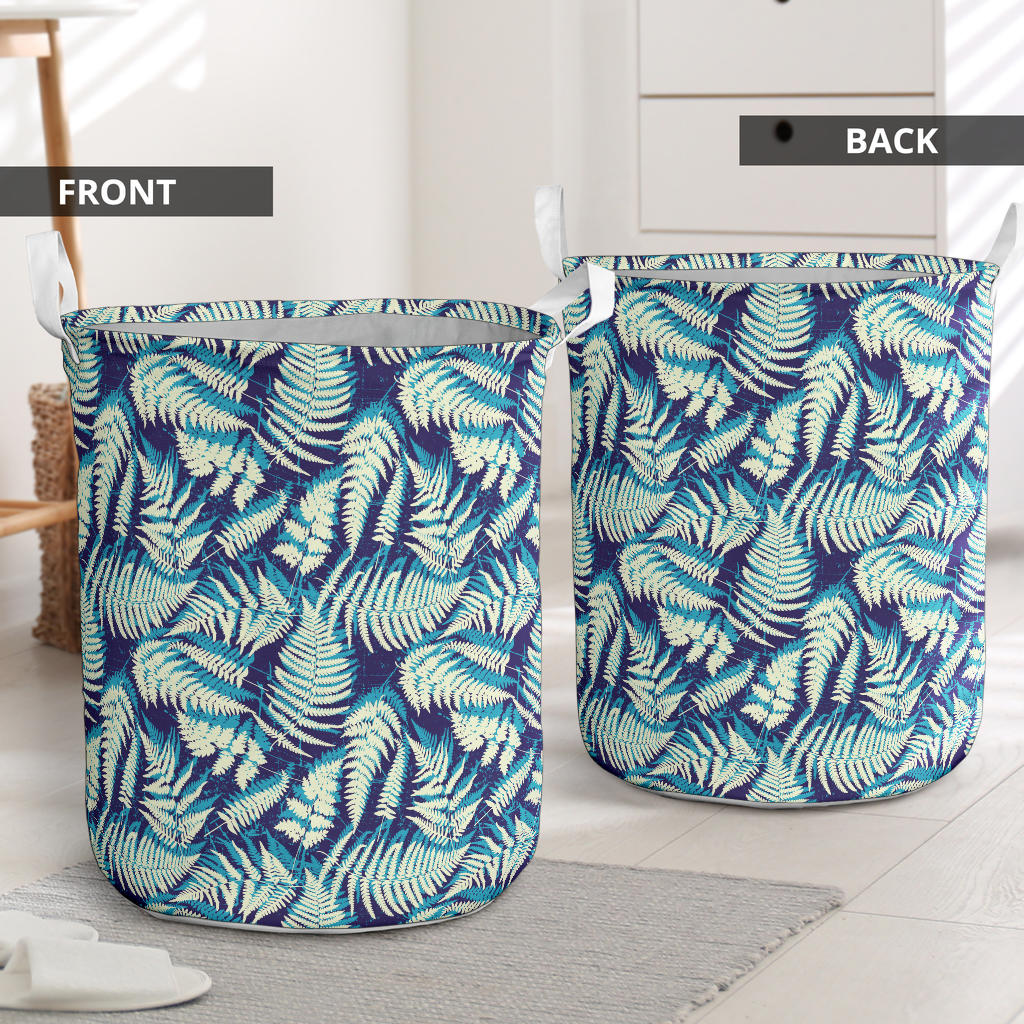 Fern Leave Summer Print Pattern Laundry Basket