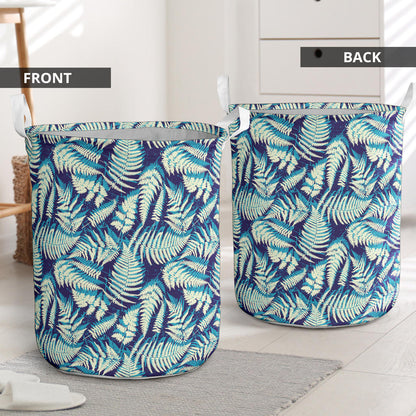 Fern Leave Summer Print Pattern Laundry Basket
