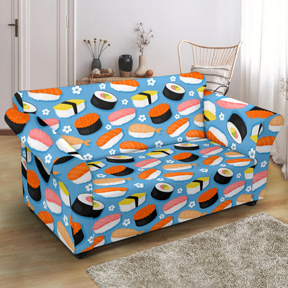 Sushi Print Design LKS304 Loveseat Couch Slipcover